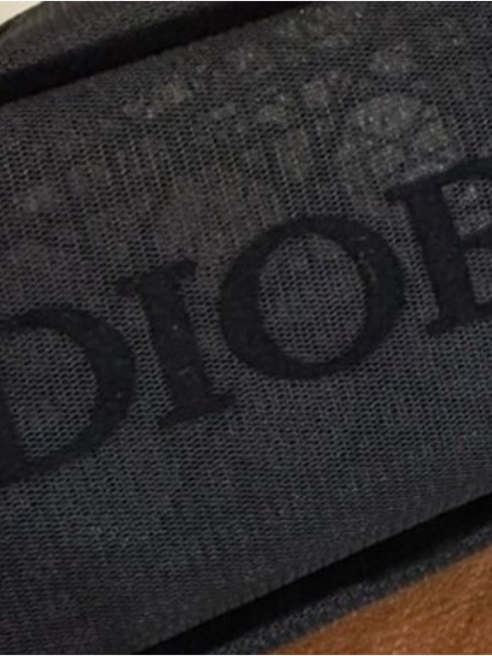Dior Black Logo Webbing Strap Accessory